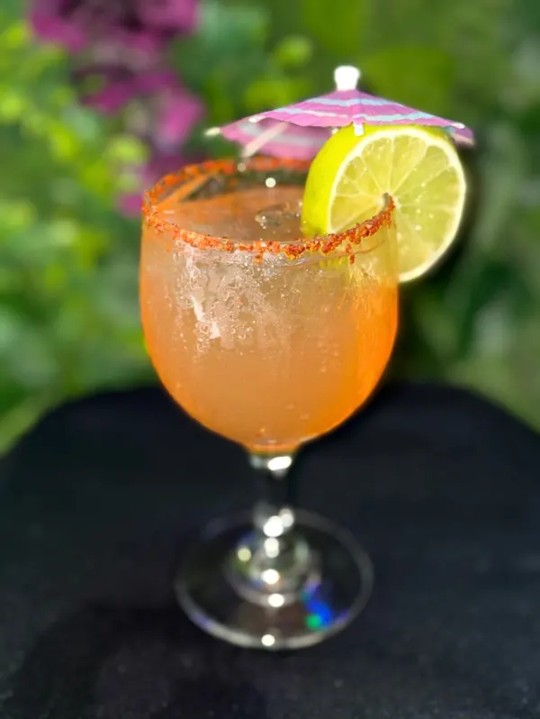Chili-rimmed signature zero-proof cocktail